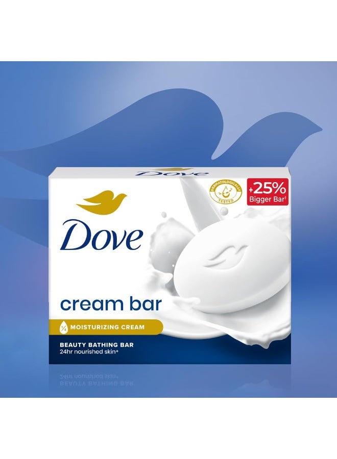 Dove Cream Beauty Bar (125g, Pack of 8) with 1/4 Moisturizing Cream and Intense Repair 1-min Conditioner with Bio-Protein Care for Damaged Hair 335ml - Image 2